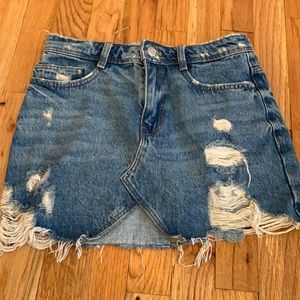 Zara denim skirt